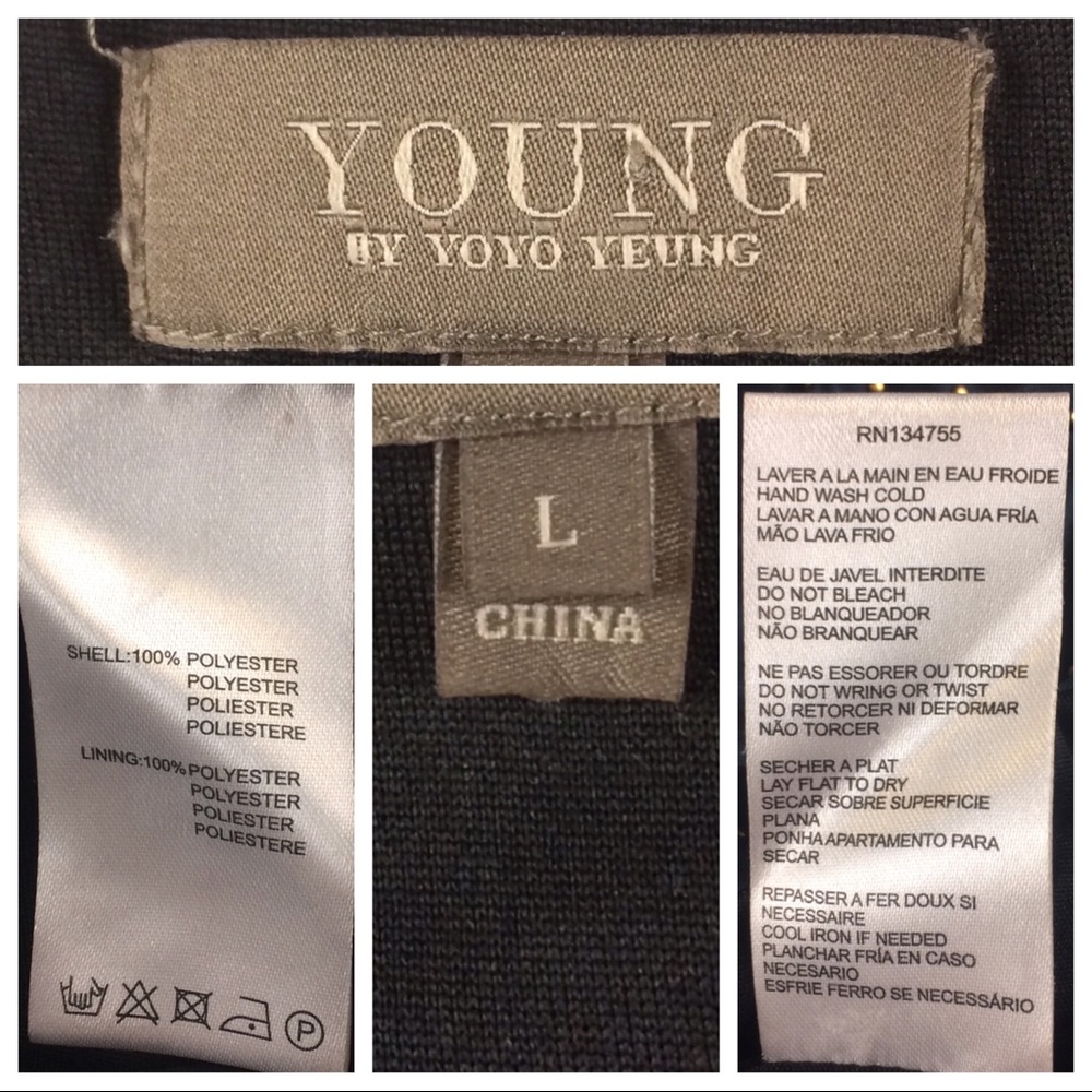 Grey & Gold Knitted Dress From Young By Yoyo Yeung View 4